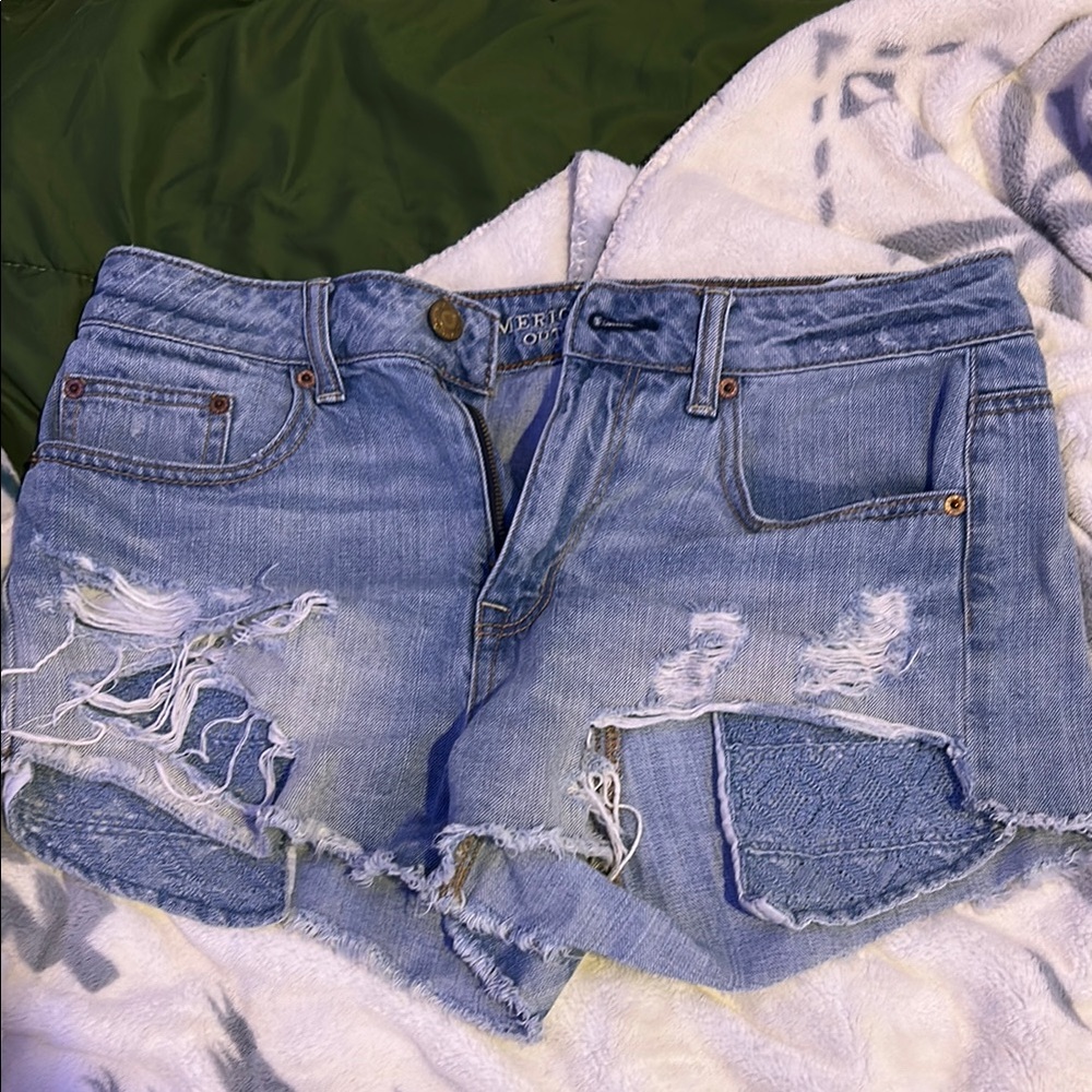American Eagle Outfitters Women's Blue Denim Shorts